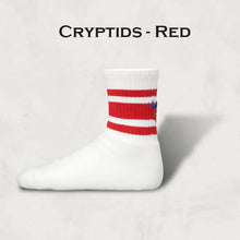画像をギャラリービューアに読み込む, DECKA QUALITY SOCKS  Skater Socks Embroidery - SHOWATABÉ by BRÚ NA BÓINNE デカ クオリティーソックス(Cryptids-Red)(Art-Blue)(Video Game-Olive)