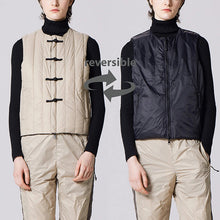 Load image into Gallery viewer, TAION MILITARY ZIP VNECK DOWN VEST <MILITARY LINE>