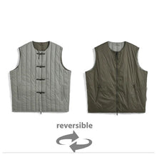 将图片加载到图库查看器,TAION MILITARY 拉链 V 领羽绒背心 <MILITARY LINE>