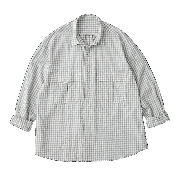 Porter Classic - ROLL UP GINGHAM CHECK SHIRT Porter Classic Roll