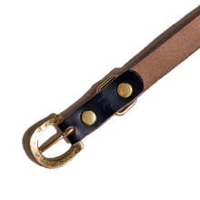 Load image into Gallery viewer, HERALDIC BELTS 3/4inch Bridle Leather Belt Heraldic Belt (Black)