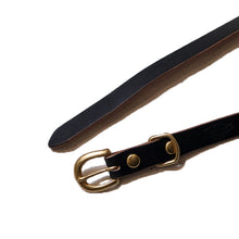 Load image into Gallery viewer, HERALDIC BELTS 3/4inch Bridle Leather Belt Heraldic Belt (Black)