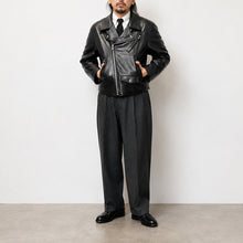 画像をギャラリービューアに読み込む, Porter Classic PC RIDERS JACKET W/LOVE & PEACE SILVER ポータークラシック ライダースジャケット W/ラブ&ピース 925シルバー(BLACK)【PC-017-1962】