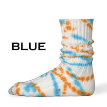 Load image into Gallery viewer, BNB×DECKA QUALITY SOCKS BY BRÚ NA BÓINNE - Heavyweight Socks Tie dye Deca Quality Socks - Tie Dye (BLUE) (RED) (GREEN)
