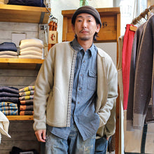 画像をギャラリービューアに読み込む, PENDLETON Crew Neck Zip Cardigan(Unisex) ペンドルトン クルーネック ジップ カーディガン (アイボリー) 【MN-0475-1006】