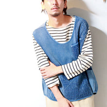 Load image into Gallery viewer, Porter Classic PC KENDO / PC SASHIKO PULLOVER VEST-WATCH CHAIN ITEM