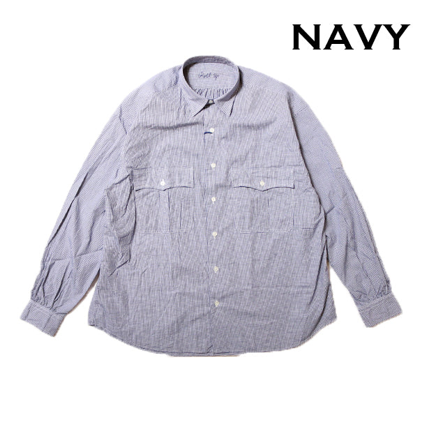 Porter Classic - ROLL UP NEW GINGHAM CHECK SHIRT ポータークラシック ロールアップニューギン –  TSUGU