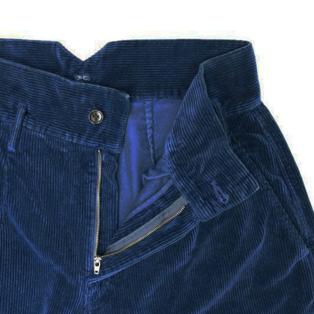 Porter Classic Corduroy Classic Pants - BLUE - ポータークラシック