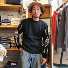 画像をギャラリービューアに読み込む, PENDLETON Crew Neck Pullover Knit ペンドルトン クルーネック プルオーバー ニット - Hading -(ブラック)【MN-0575-2000】