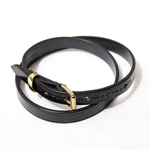 Load image into Gallery viewer, HERALDIC BELTS 3/4inch Bridle Leather Belt Heraldic Belt (Black)