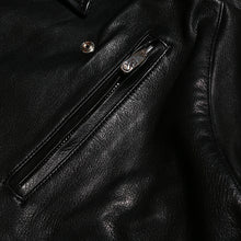 画像をギャラリービューアに読み込む, Porter Classic PC RIDERS JACKET W/LOVE & PEACE SILVER  ポータークラシック ライダースジャケット W/ラブ&ピース 925シルバー(BLACK)【PC-017-1962】