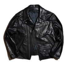 画像をギャラリービューアに読み込む, Porter Classic PC RIDERS JACKET W/LOVE & PEACE SILVER  ポータークラシック ライダースジャケット W/ラブ&ピース 925シルバー(BLACK)【PC-017-1962】