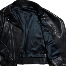 画像をギャラリービューアに読み込む, Porter Classic PC RIDERS JACKET W/LOVE & PEACE SILVER  ポータークラシック ライダースジャケット W/ラブ&ピース 925シルバー(BLACK)【PC-017-1962】