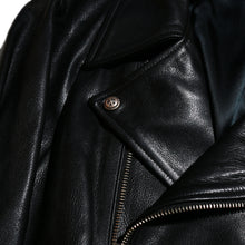 画像をギャラリービューアに読み込む, Porter Classic PC RIDERS JACKET W/LOVE & PEACE SILVER  ポータークラシック ライダースジャケット W/ラブ&ピース 925シルバー(BLACK)【PC-017-1962】