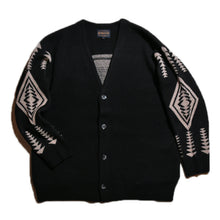 画像をギャラリービューアに読み込む, PENDLETON Cardigan ペンドルトン カーディガン - Hading -(ブラック)【MN-0575-2001】