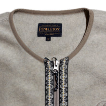 画像をギャラリービューアに読み込む, PENDLETON Crew Neck Zip Cardigan(Unisex) ペンドルトン クルーネック ジップ カーディガン (アイボリー) 【MN-0475-1006】