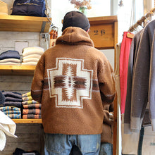 画像をギャラリービューアに読み込む, PENDLETON JQ Boa Hoodie ペンドルトン JQ ボア パーカー (キャンメル)【MN-0475-1013】