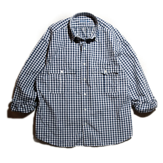 Porter Classic - ROLL UP GINGHAM CHECK SHIRT ポータークラシック