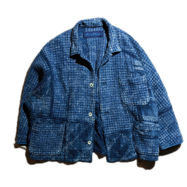 Porter Classic - Kogin Jacket - BLUE ポータークラシック こぎん