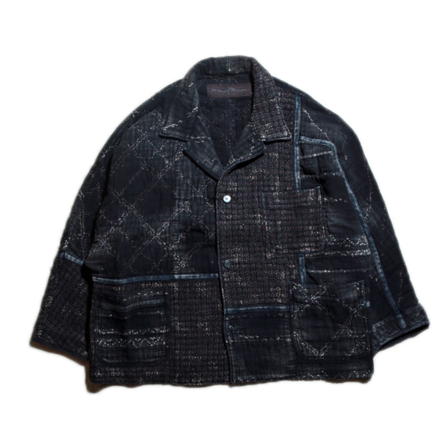 Porter Classic - Kogin Jacket - BLACK ポータークラシック こぎん 