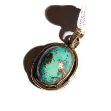 画像をギャラリービューアに読み込む, ERICKA NICHOLAS BEGAY エリッカニコラスビゲイ (キングマン ターコイズ)【TRQ H.D kman Pendeut 3-12】