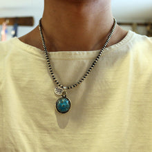 画像をギャラリービューアに読み込む, ERICKA NICHOLAS BEGAY エリッカニコラスビゲイ (モレンシーターコイズ)【H.D TRQ Mor Pendeut 3-11】