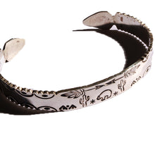 画像をギャラリービューアに読み込む, ERICKA NICHOLAS BEGAY エリッカニコラスビゲイ シルバー バングル【ENB FL Brace 2-5】