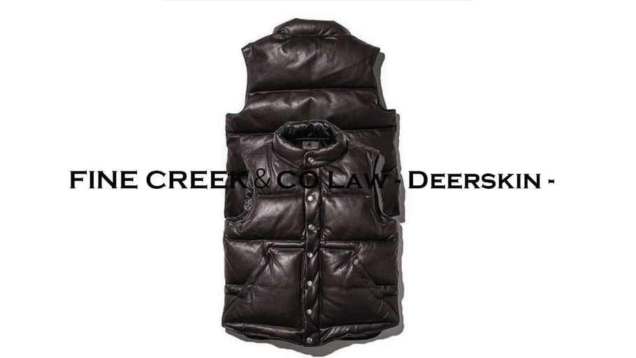 [FINE CREEK &amp; CO] Leather down vest for adults.