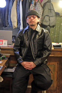 FINE CREEK LEATHERS ダブルライダースジャケット ブラック FINE CREEK LEATHERS/ファインクリークレザーズ「Double Riders Jacket