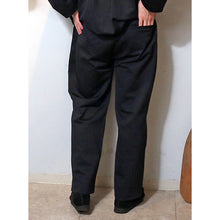 将图片加载到图库查看器，Porter Classic FRENCH JERSEY STRAIGHT PANTS ポータークラシック フレンチ ジャージ ストレート パンツ  （BLACK）[PC-006-3340]
