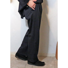 将图片加载到图库查看器，Porter Classic FRENCH JERSEY STRAIGHT PANTS ポータークラシック フレンチ ジャージ ストレート パンツ  （BLACK）[PC-006-3340]
