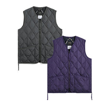 Load image into Gallery viewer, TAION MILITARY ZIP VNECK DOWN VEST &lt;MILITARY LINE&gt;
