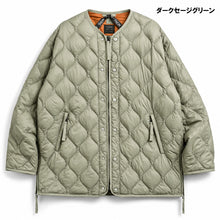 将图片加载到图库查看器，TAION MILITARY VNECK 拉链羽绒服 [UNISEX] TAION 军用 V 领拉链羽绒服（黑色）（D/NAVY）（D/OLIVE）[TAION-101ZML-1LONG]
