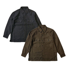 画像をギャラリービューアに読み込む, Porter Classic MOLESKIN SHIRT ポータークラシック モールスキン シャツ （OLIVE）（BLACK）[PC-019-2937]
