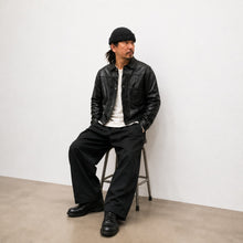 将图片加载到图库查看器，2026AW HIGHLARGE LEATHERS New Castle WWⅡ ハイラージ レザーズ ニューキャッスル 大戦モデル（BLACK）（TAN）[HL010002]
