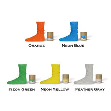 将图片加载到图库查看器，DECKA QUALITY SOCKS - Cased Heavyweight Plain Socks -4th Collection- デカ クオリティーソックス （Orange）（Neon Blue）（Neon Green）（Neon Yellow）（Feather Gray）[de-01-4]
