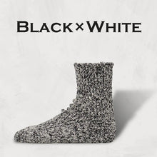 将图片加载到图库查看器，DECKA QUALITY SOCKS Textured Cotton Socks | 2nd Collection SHOWATABÉ デカ クオリティーソックス （Black×Orange）（Black×Green）（Black×Pink）（Black×Blue）（Black×White）[SW-09]
