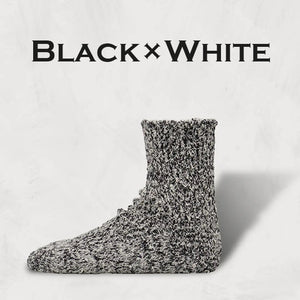 DECKA QUALITY SOCKS Textured Cotton Socks | 2nd Collection SHOWATABÉ デカ クオリティーソックス （Black×Orange）（Black×Green）（Black×Pink）（Black×Blue）（Black×White）[SW-09]