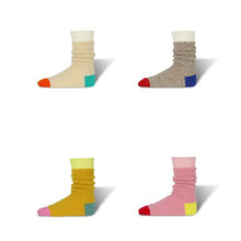 Load image into Gallery viewer, DECKA QUALITY SOCKS - Alpaca Boucle Socks デカ クオリティーソックス （Ecru）（Beige）（Yellow）（Pink）[de-19BN-2]
