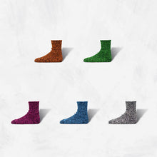 将图片加载到图库查看器，DECKA QUALITY SOCKS Textured Cotton Socks | 2nd Collection SHOWATABÉ デカ クオリティーソックス （Black×Orange）（Black×Green）（Black×Pink）（Black×Blue）（Black×White）[SW-09]
