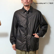 画像をギャラリービューアに読み込む, CWORKS Lombardi Coach Jacket - Deerskin - FINE CREEK シーワークス ロンバルディ コーチジャケット（Black）[CWJK008]
