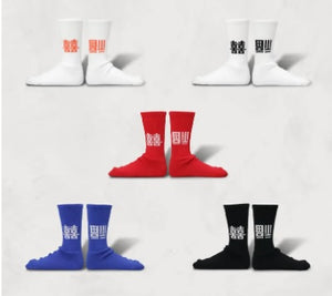 DECKA QUALITY SOCKS Pile Socks Best Wishesデカ クオリティーソックス （White × Orange）（Red）（Blue）（Black）[BNBSW-53]