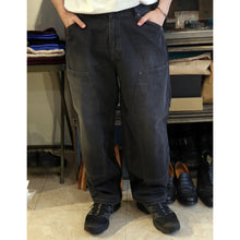 将图片加载到图库查看器，NULL TOKYO W-KNEE DENIM ヌル トウキョウ ダブルニー デニム （BLACK） [NULL-110EX]
