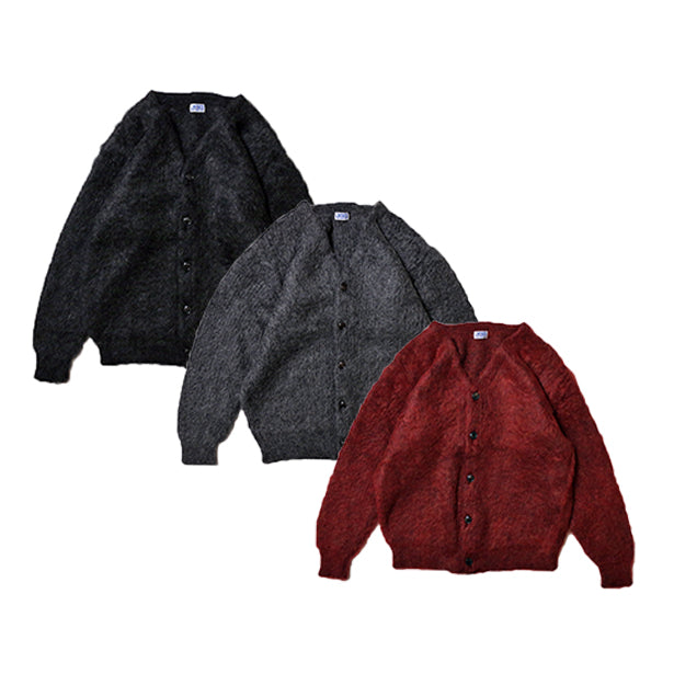 CWORKS East Mohair シーワークス モヘア カーディガン（BURGUNDY