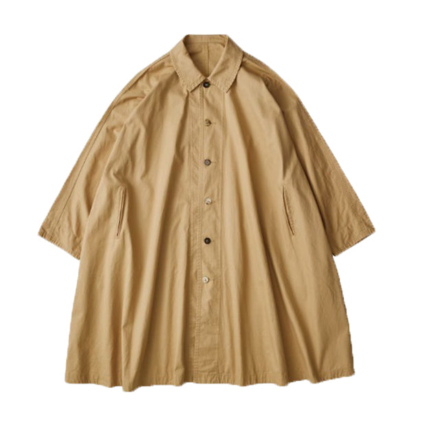 COTTON100%Porter Classic GABARDINE SWING COAT ポータークラシック ギャバジンスウィングコート  （カーキ）[PC-027-2636]