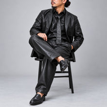 画像をギャラリービューアに読み込む, MOSIR CORRECT Washable Leather Tie モシール コレクト ウォッシャブルレザー ネクタイ （BLACK） [MOAC001]
