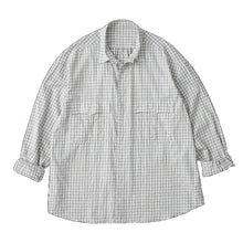 Load image into Gallery viewer, Porter Classic - ROLL UP GINGHAM CHECK SHIRT Porter Classic Roll Up Gingham Check Shirt - NAVY [PC-016-1544]
