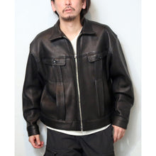 画像をギャラリービューアに読み込む, CWORKS Kid Deer- FINE CREEK シーワークス キッド ディアスキン（Black）[CWJK029]
