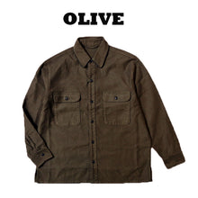 画像をギャラリービューアに読み込む, Porter Classic MOLESKIN SHIRT ポータークラシック モールスキン シャツ （OLIVE）（BLACK）[PC-019-2937]
