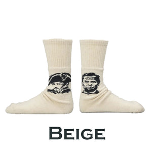 DECKA QUALITY SOCKS Pile Socks Leader デカ クオリティーソックス （Beige）（Yellow）[BNBSW-52]